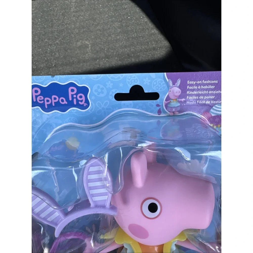 Peppa Pig Springtime Dress-Up Figure Easter Bunny Outfit 7 Pc Hasbro New In Box